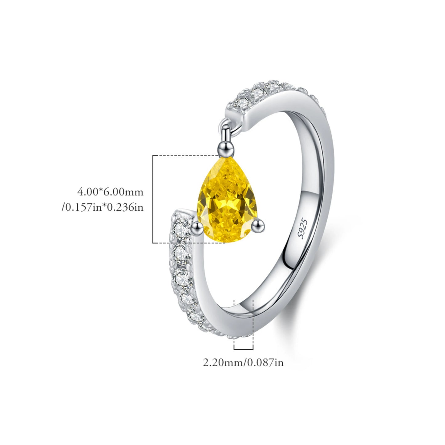 Water Drop Pinky Ring - MARCOSELLE