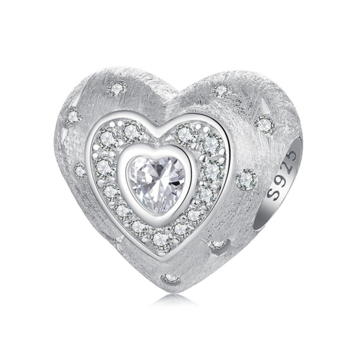 Iris Flower, Star & Heart CZ Charm - MARCOSELLE