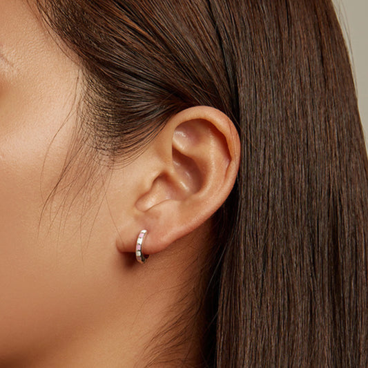 Light Pink Hoop Earrings - MARCOSELLE