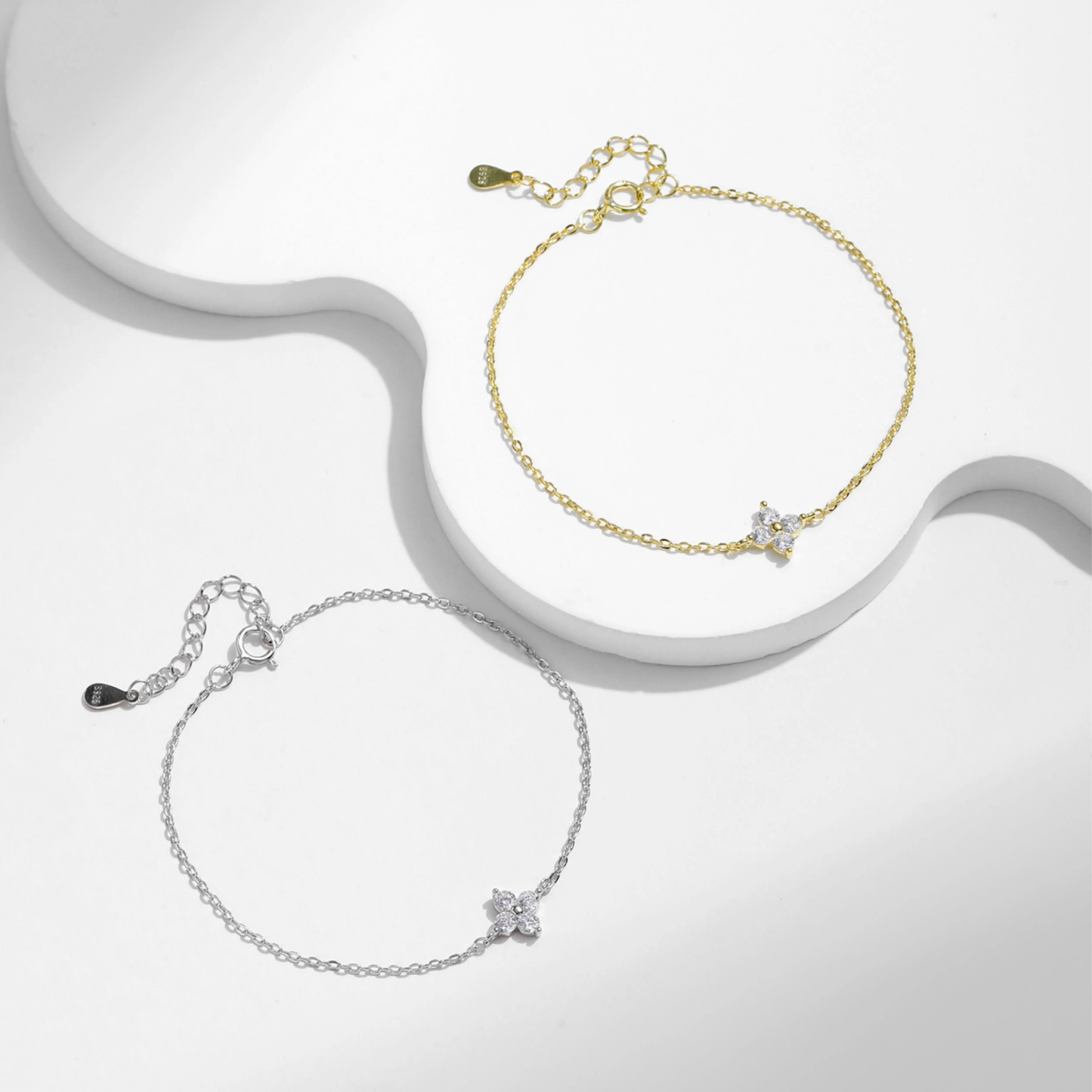 Stackable Four Leaf Clover Bracelet MARCOSELLE