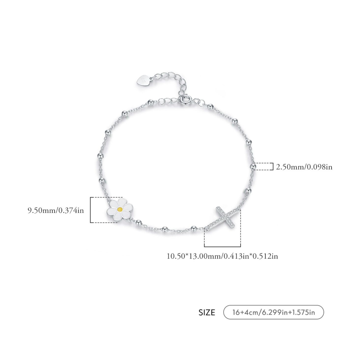 Enamel Daisy Bracelet - MARCOSELLE