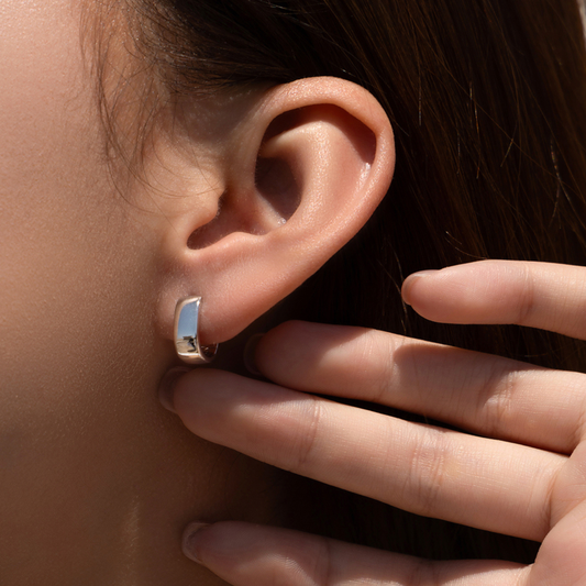 Minimalism Classic U Shape Hoop Earrings