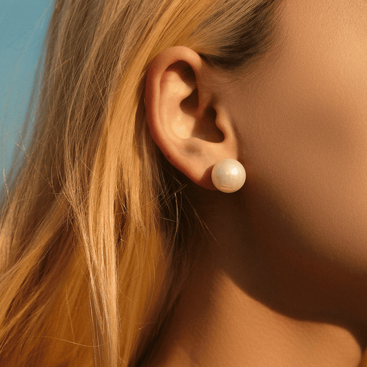 Crystal Pearl Stud Earrings