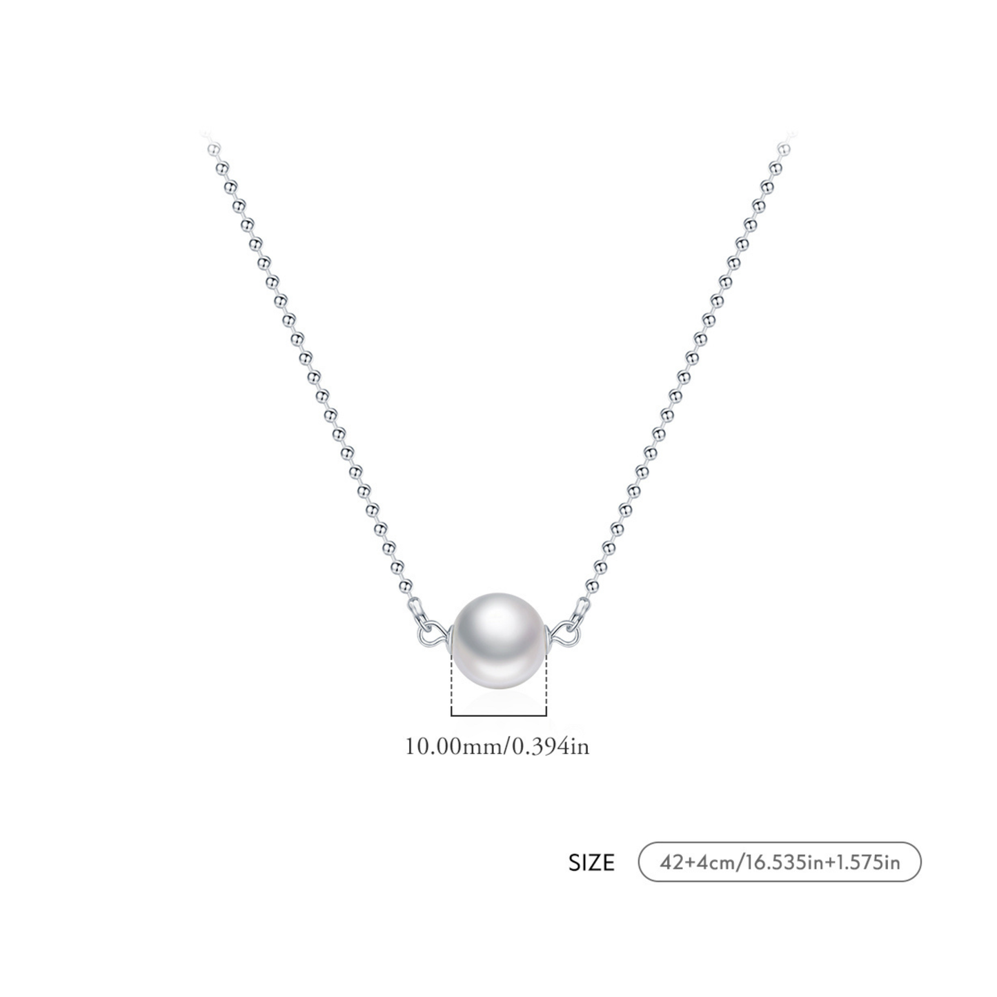 Elegant Crystal Pearl Necklace