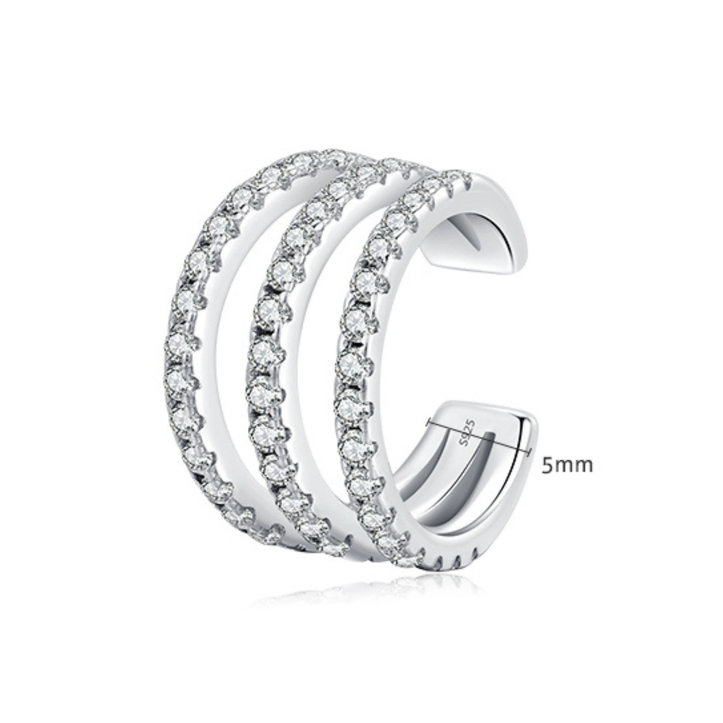 Clear Zirconia Ear Cuff MARCOSELLE