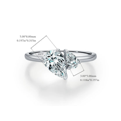 Water Drop Zircon Ring - MARCOSELLE