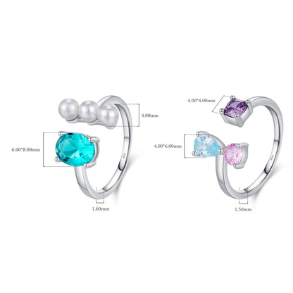 Crystal Pearl Ring - MARCOSELLE