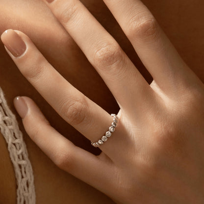 Vintage Beaded Eternity Band - MARCOSELLE