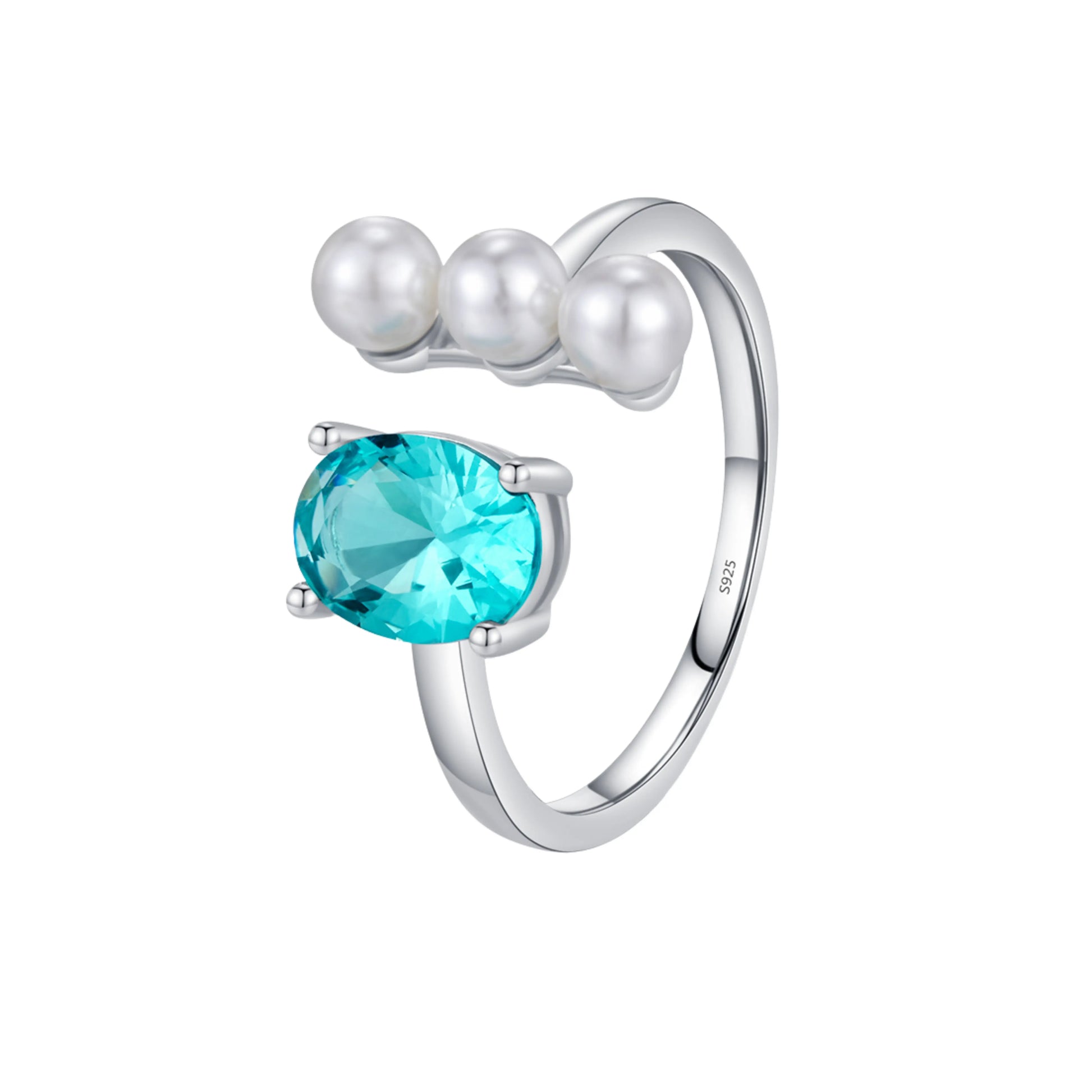 Crystal Pearl Ring - MARCOSELLE