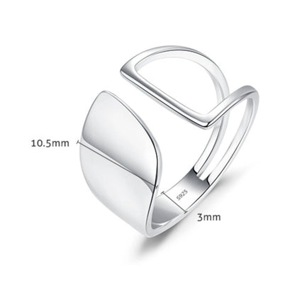 Asymmetry Hollow Out Adjustable Ring - MARCOSELLE