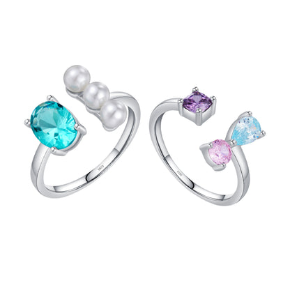 Crystal Pearl Ring - MARCOSELLE