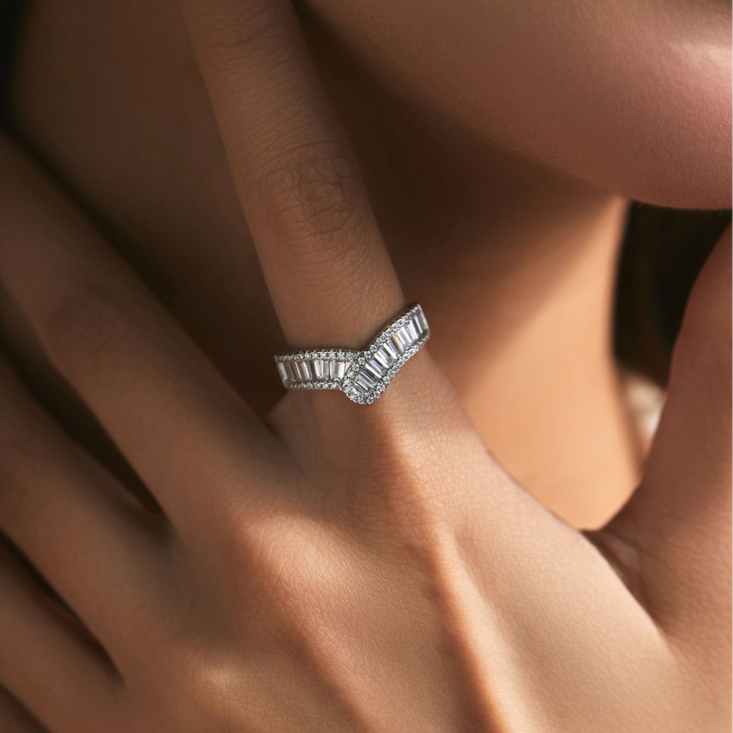 Sparkling Arrow CZ Eternity Band - MARCOSELLE