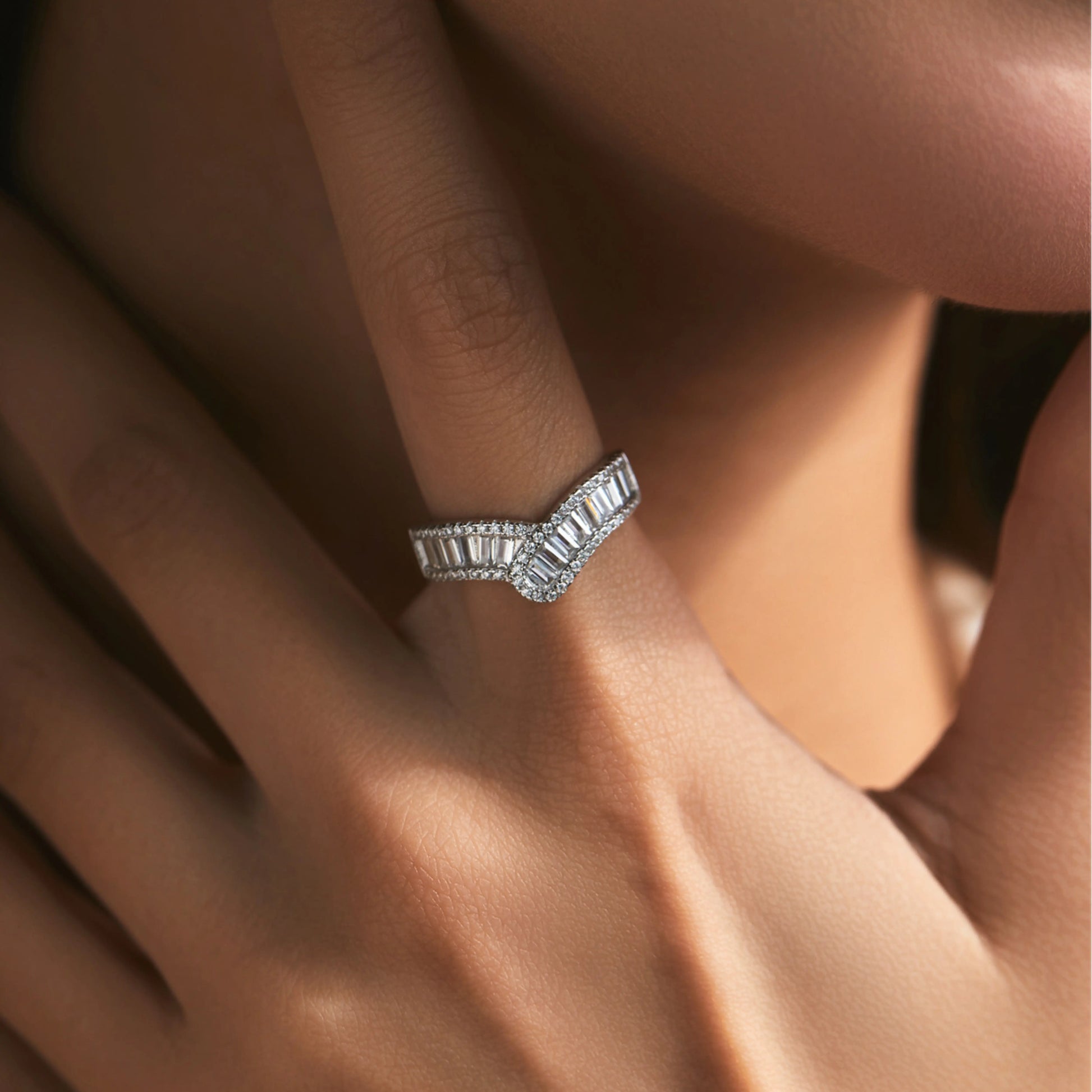 Sparkling Arrow CZ Eternity Band - MARCOSELLE