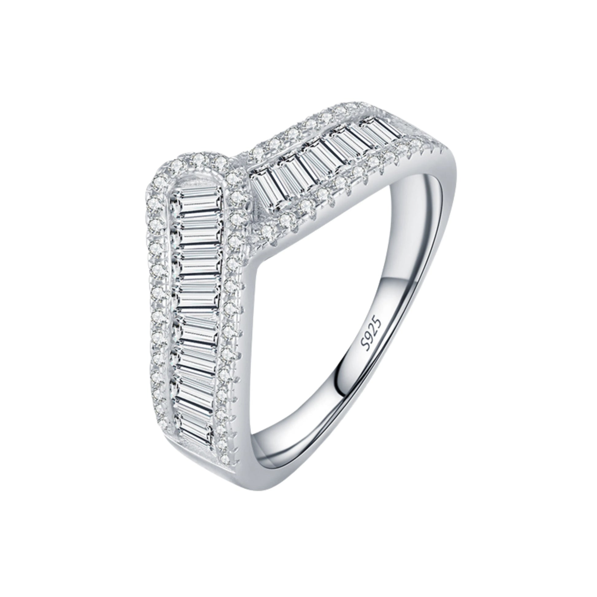 Sparkling Arrow CZ Eternity Band - MARCOSELLE