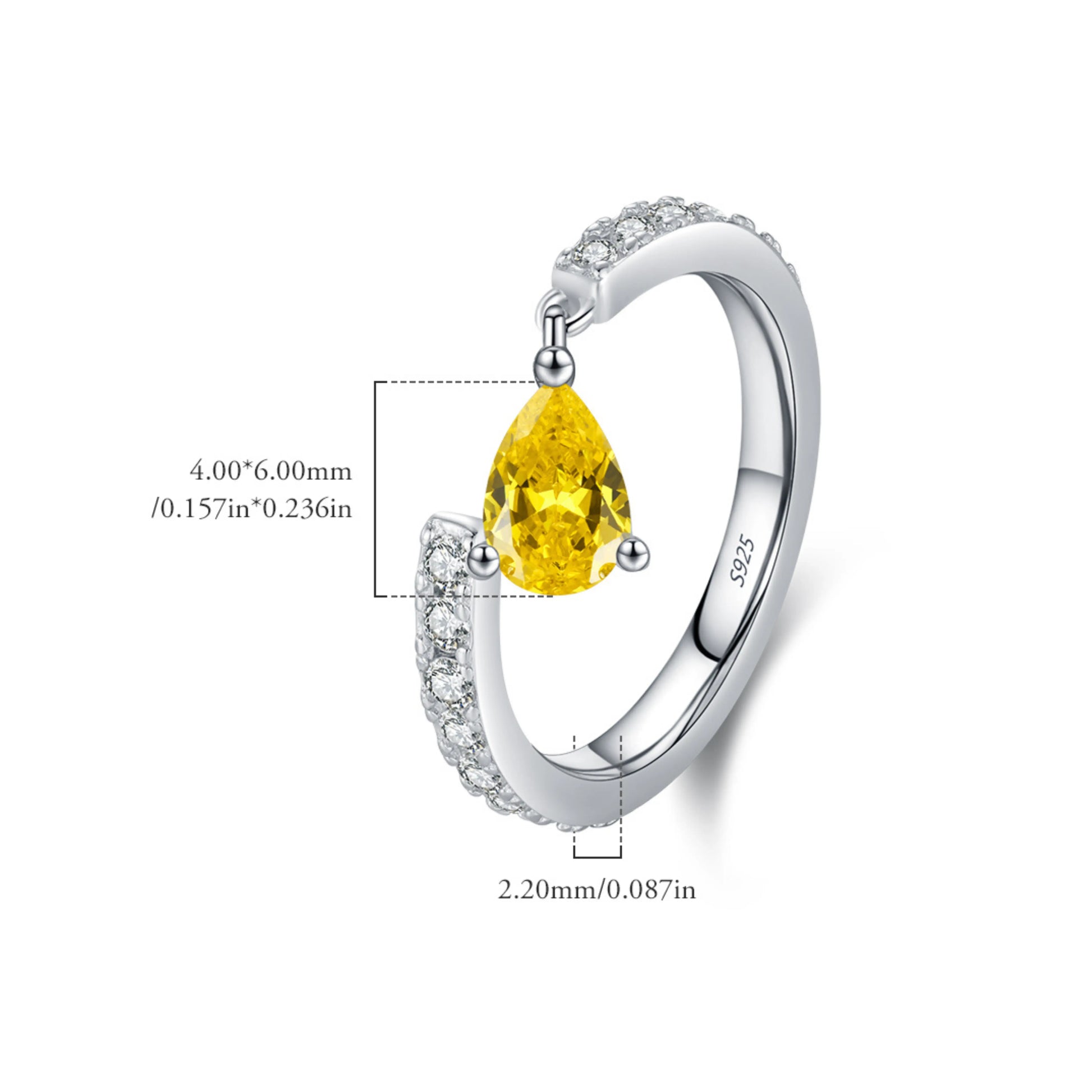 Water Drop Pinky Ring - MARCOSELLE