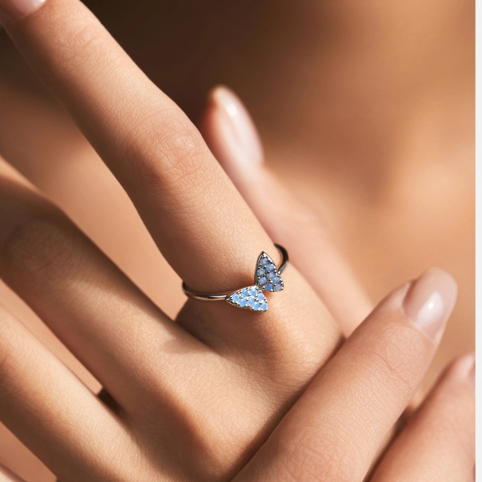 Blue Butterfly Ring - MARCOSELLE
