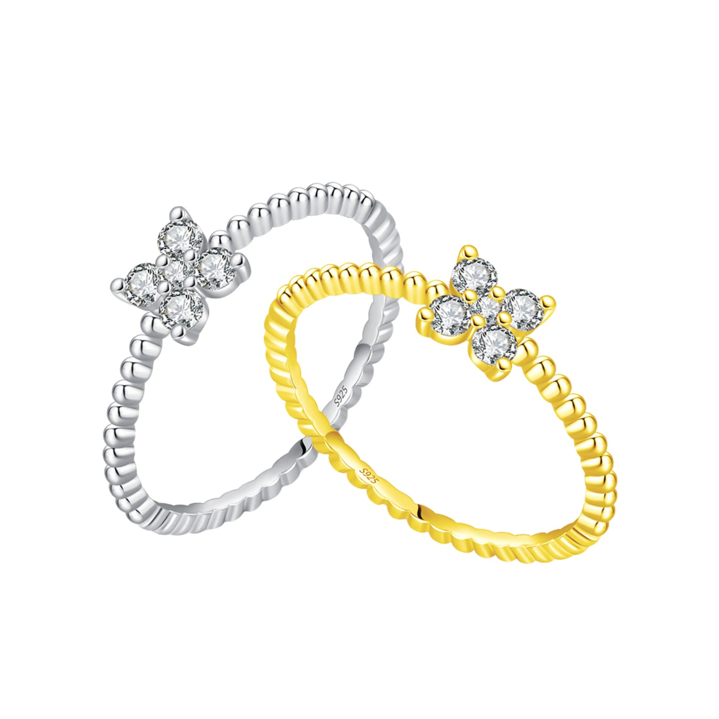 Four Leaf Clover Moissanite Ring - MARCOSELLE