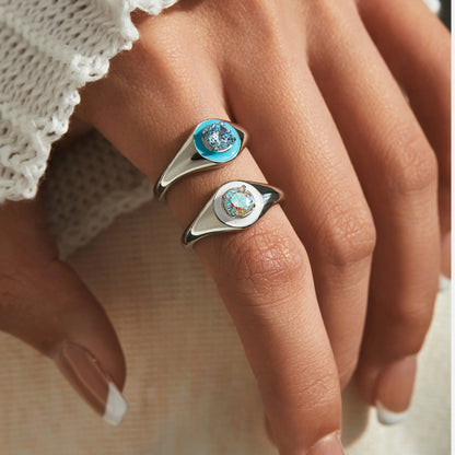 Blue Eye Rings - MARCOSELLE