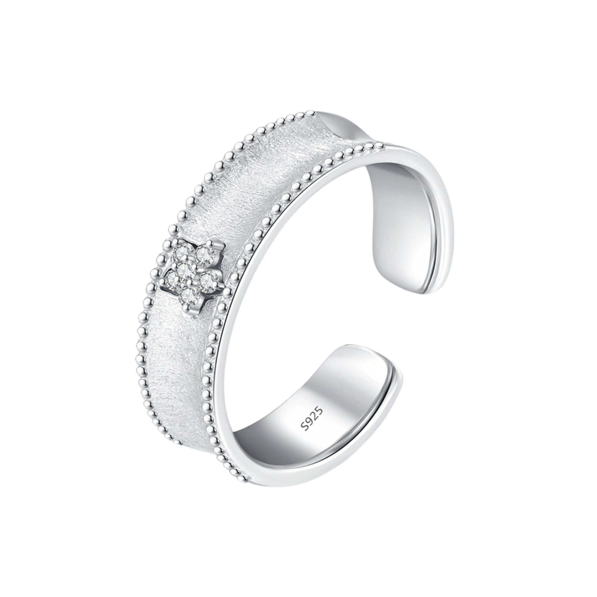 Trendy Flower Scrub Adjustable Ring - MARCOSELLE