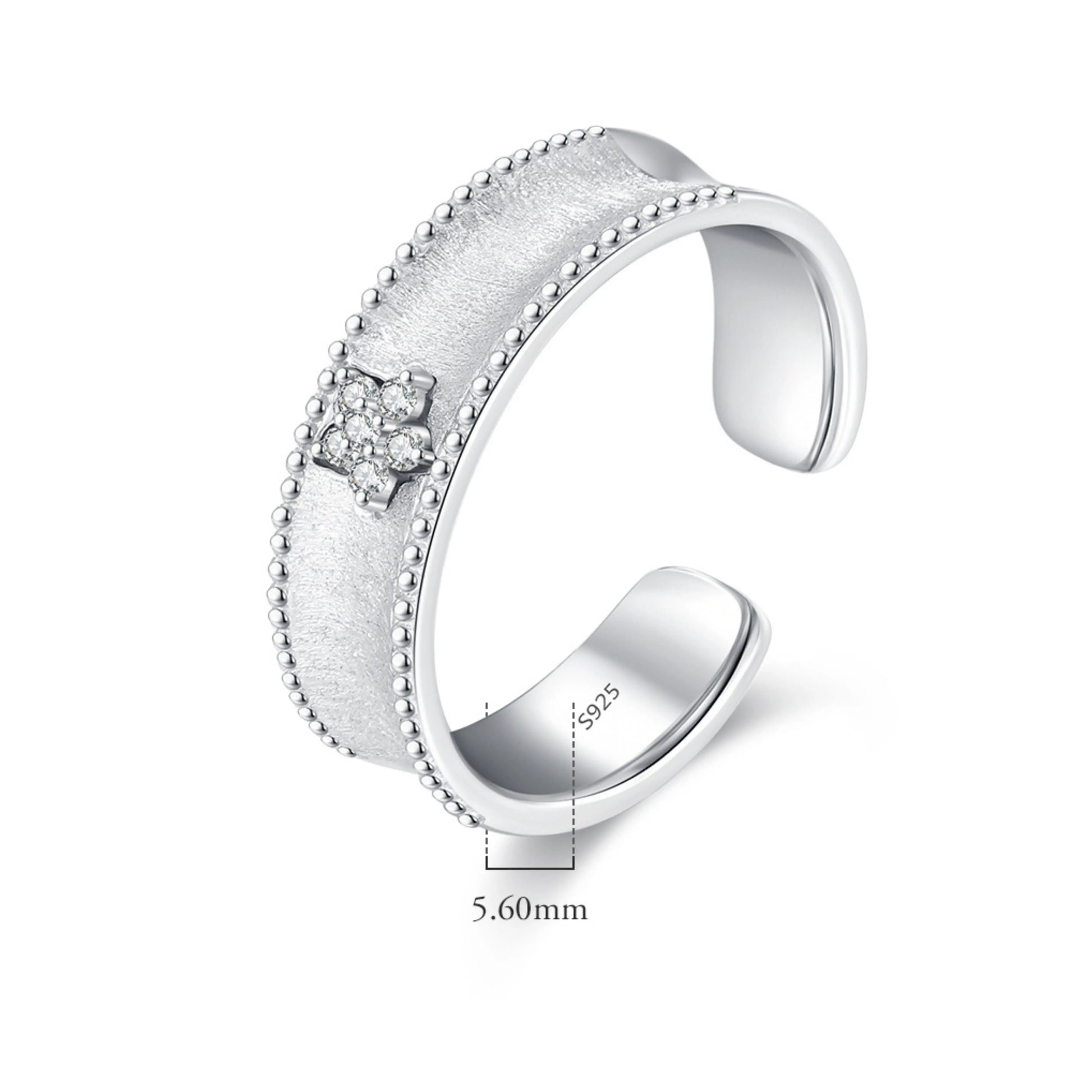 Trendy Flower Scrub Adjustable Ring - MARCOSELLE