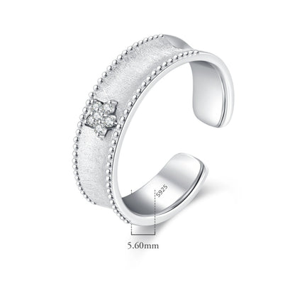 Trendy Flower Scrub Adjustable Ring - MARCOSELLE