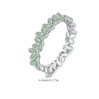 Green Enamel Ring - MARCOSELLE