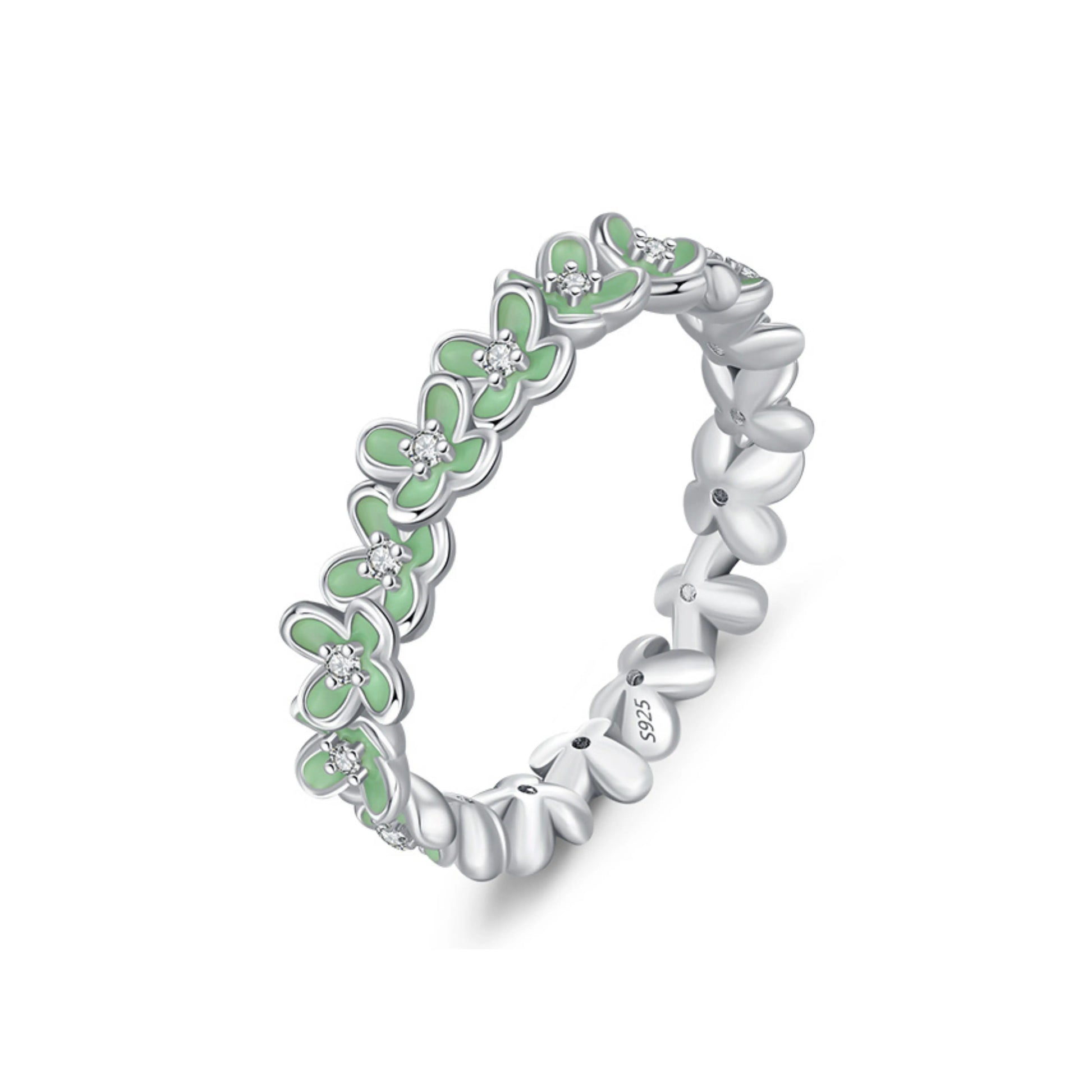 Green Enamel Ring - MARCOSELLE