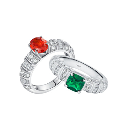 Baguette Cut Zirconia Ring - MARCOSELLE