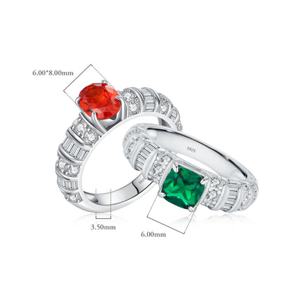 Baguette Cut Zirconia Ring - MARCOSELLE