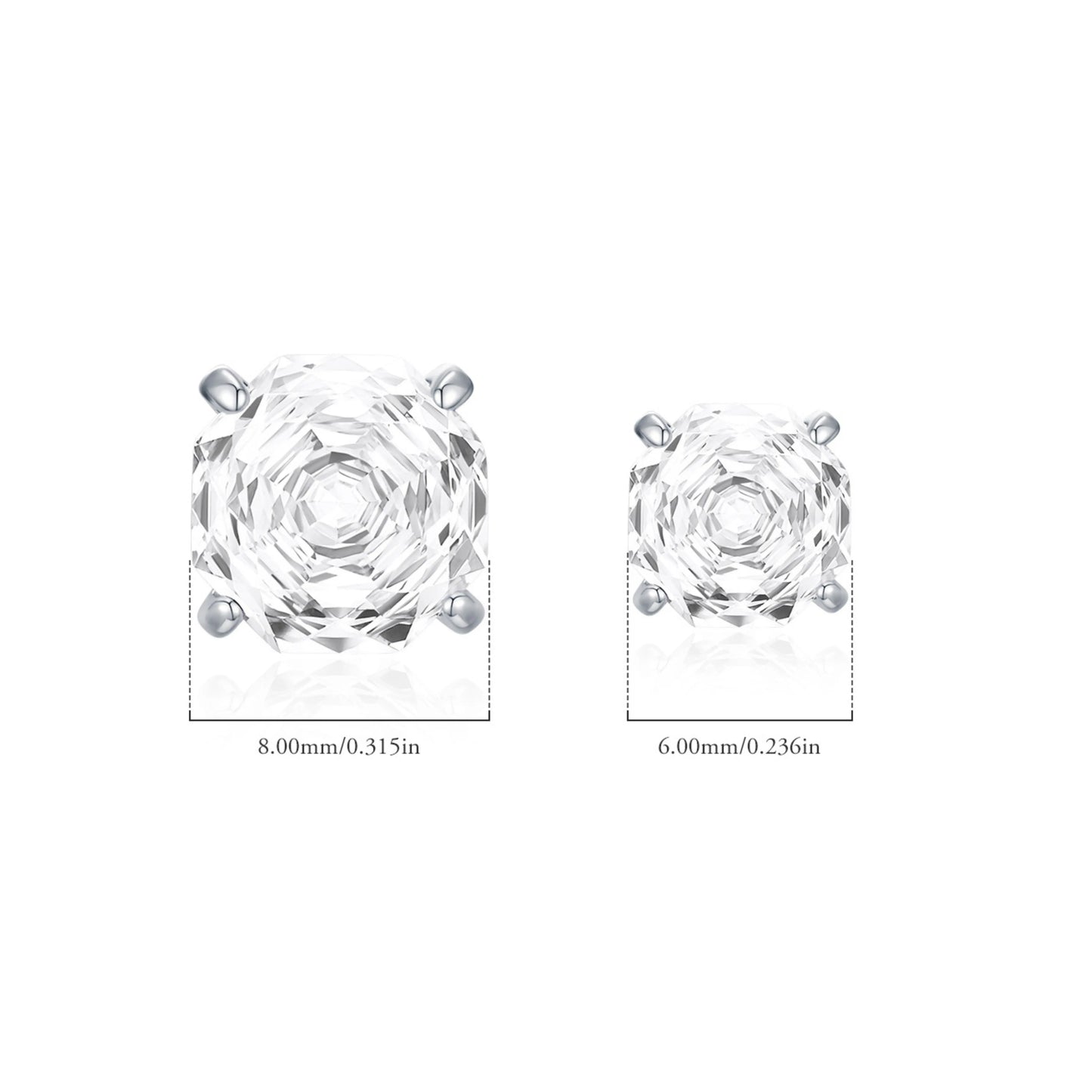 Multi-Color Zirconia Stud Earrings - MARCOSELLE