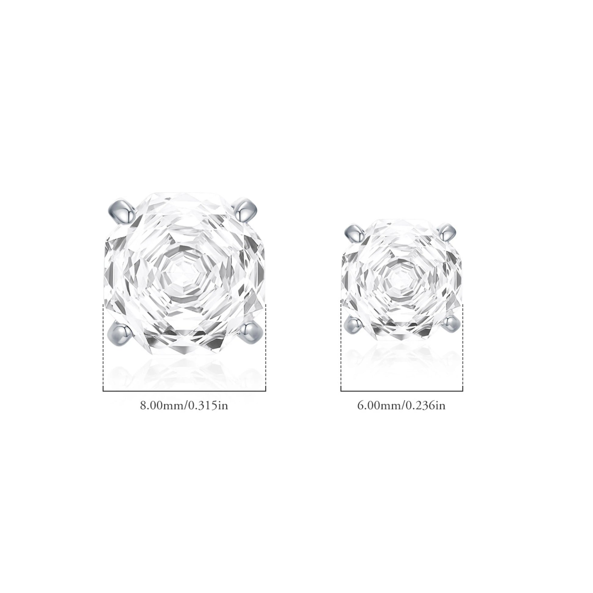 Multi-Color Zirconia Stud Earrings - MARCOSELLE