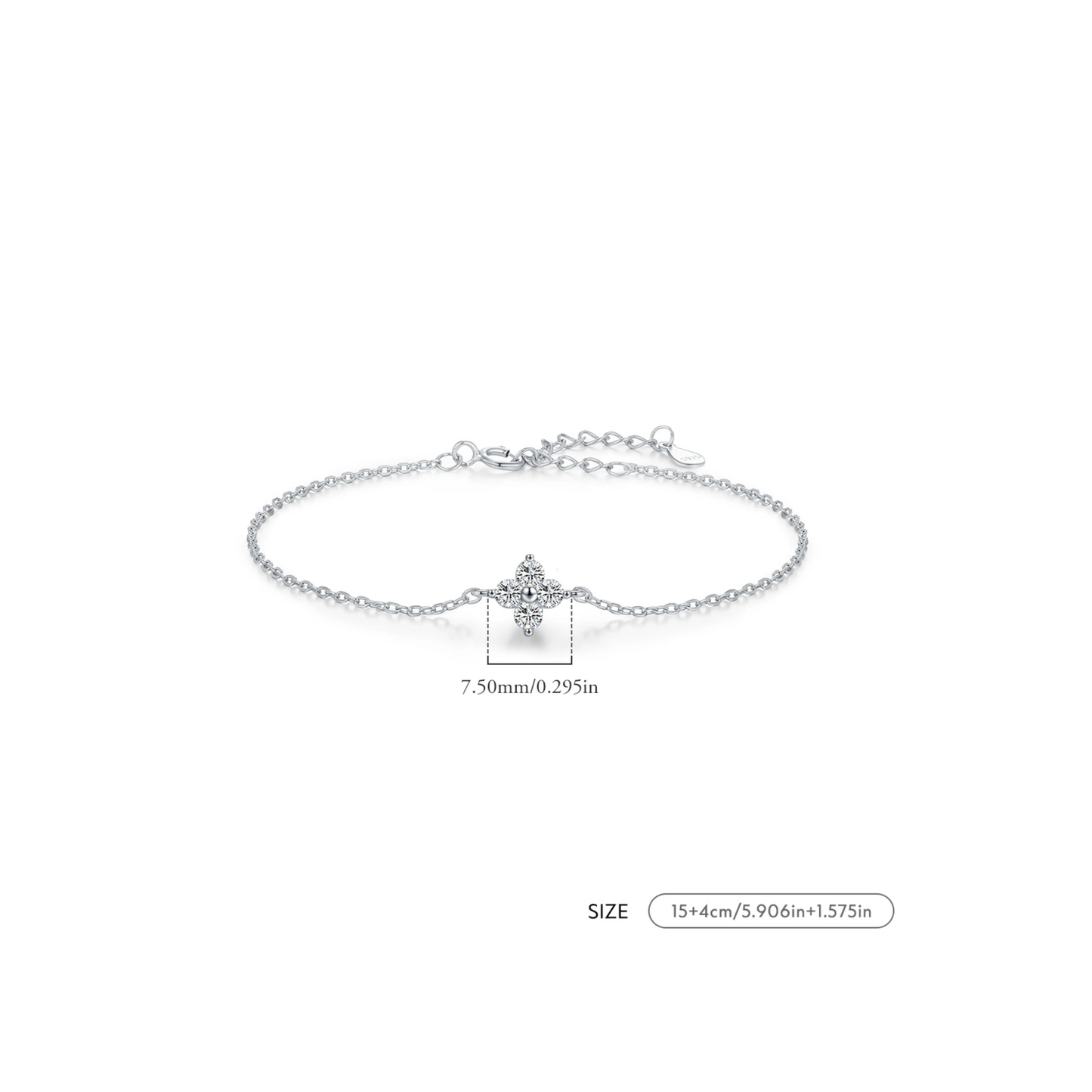 Stackable Four Leaf Clover Bracelet MARCOSELLE