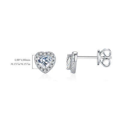 Heart Cut Stud Earrings - MARCOSELLE