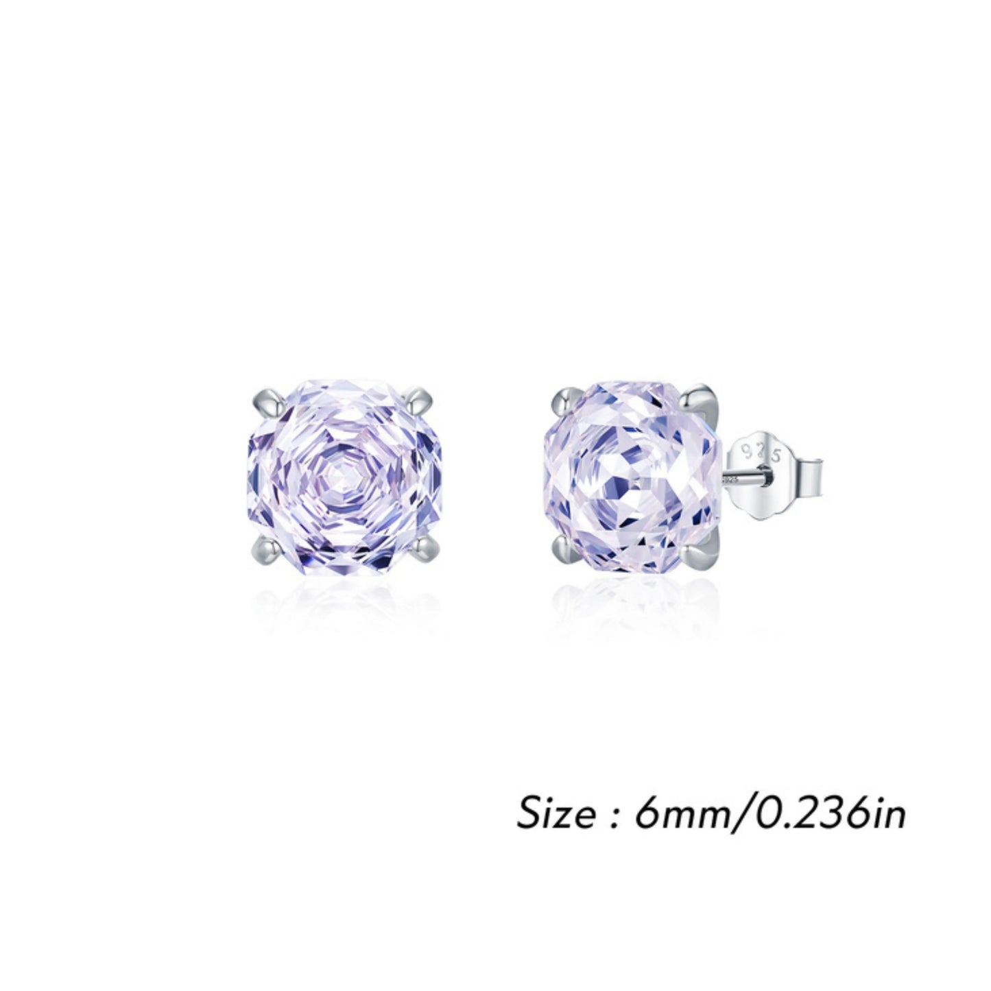 Multi-Color Zirconia Stud Earrings - MARCOSELLE