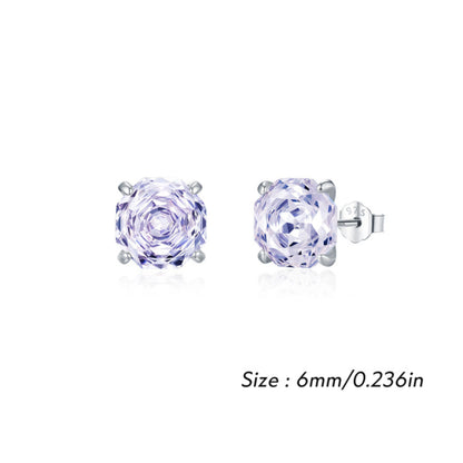 Multi-Color Zirconia Stud Earrings - MARCOSELLE