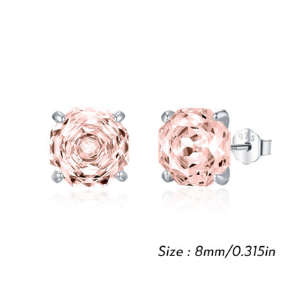 Multi-Color Zirconia Stud Earrings - MARCOSELLE