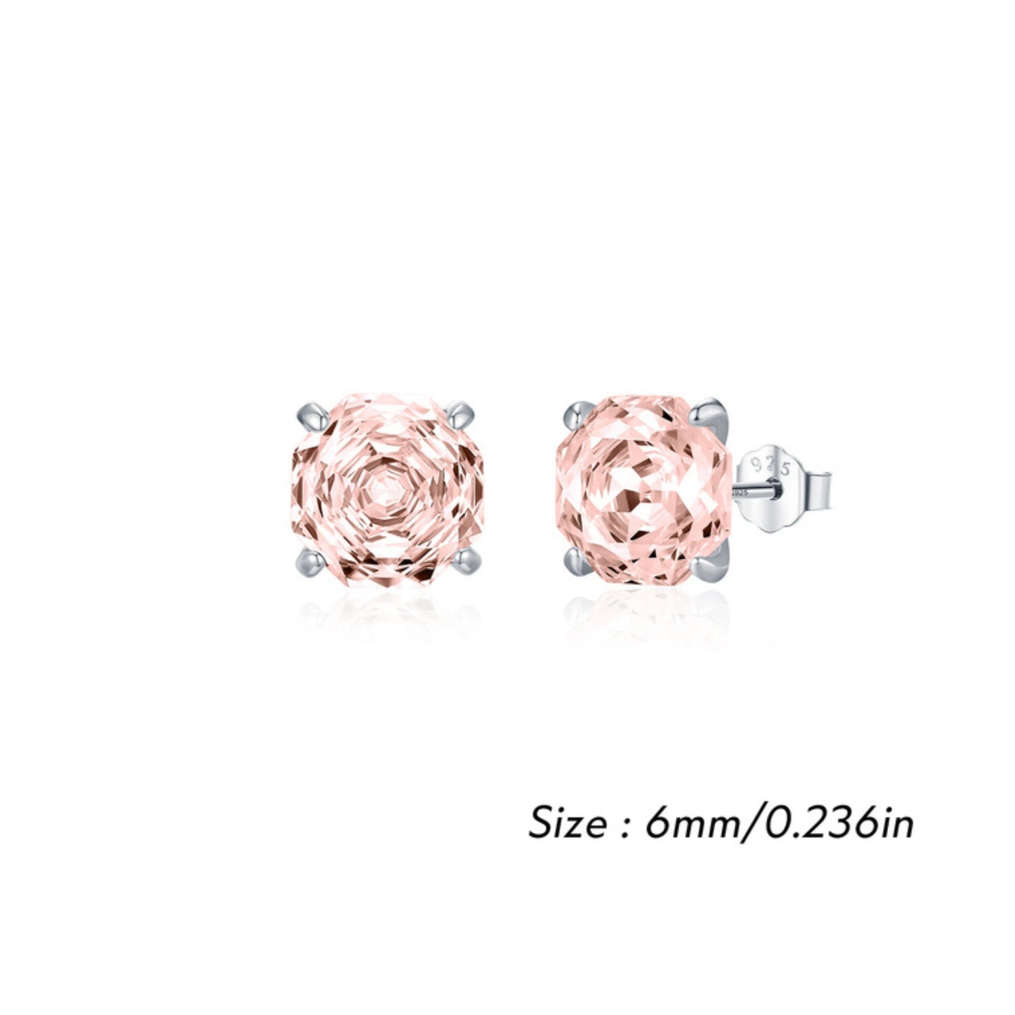 Multi-Color Zirconia Stud Earrings - MARCOSELLE