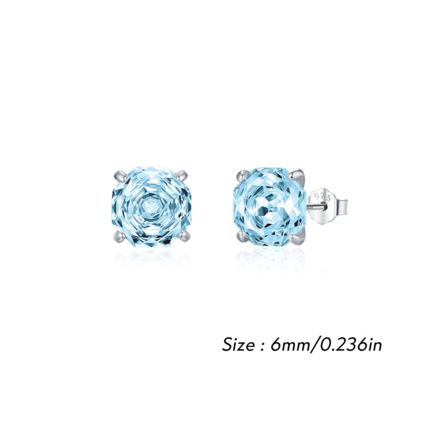 Multi-Color Zirconia Stud Earrings - MARCOSELLE