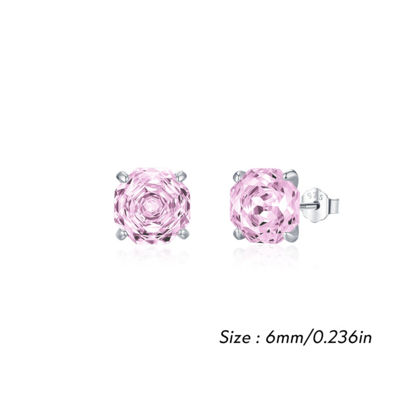 Multi-Color Zirconia Stud Earrings - MARCOSELLE