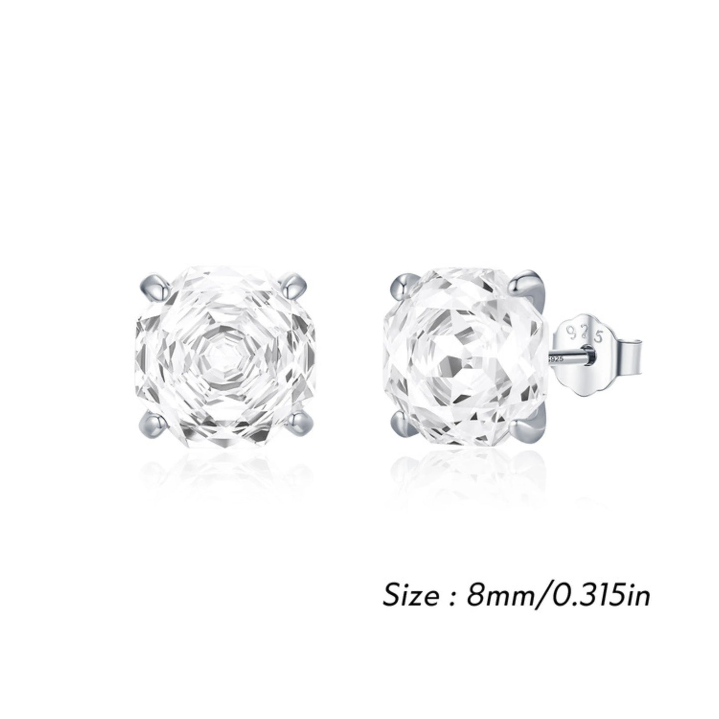 Multi-Color Zirconia Stud Earrings - MARCOSELLE