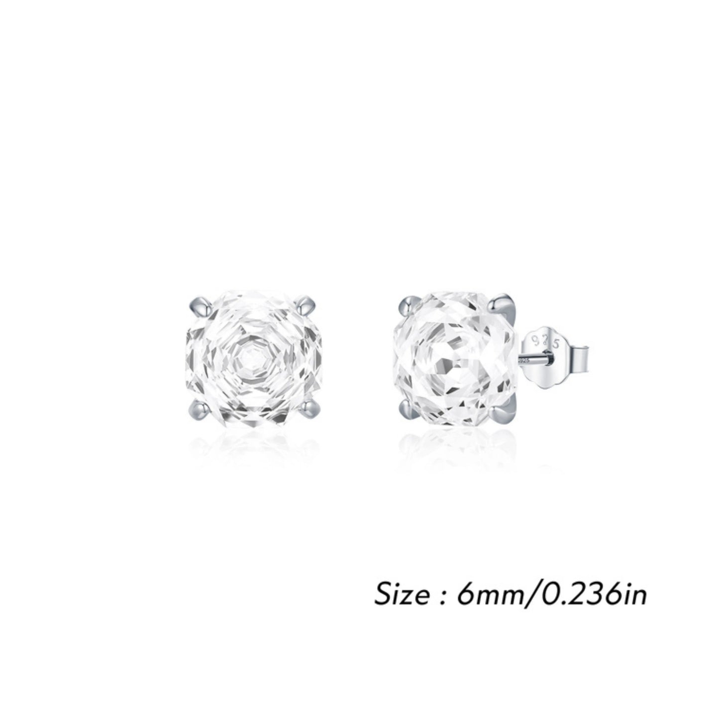 Multi-Color Zirconia Stud Earrings - MARCOSELLE