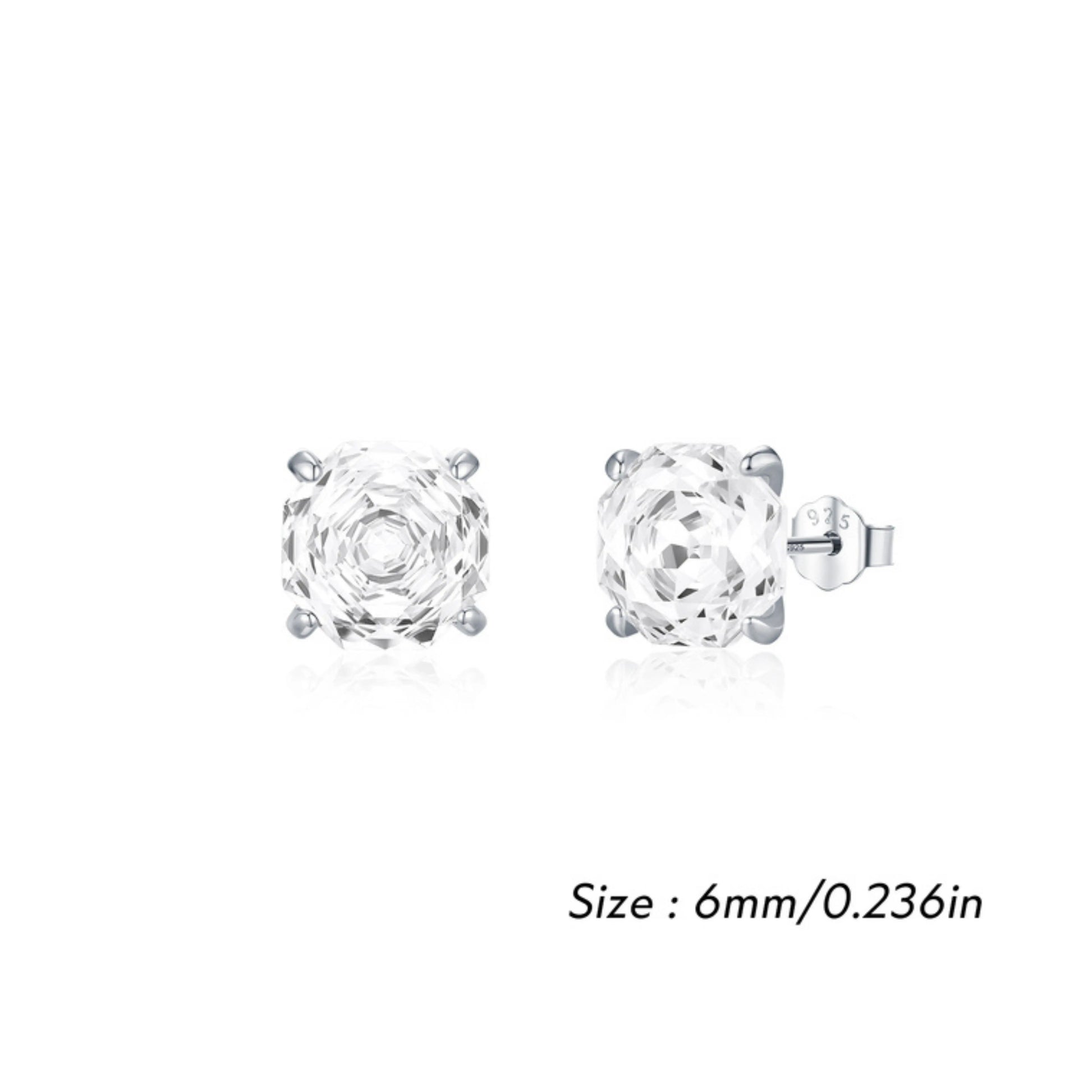 Multi-Color Zirconia Stud Earrings - MARCOSELLE