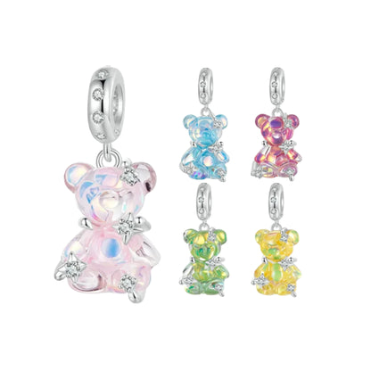 Dreamy Bear Inlaid Stars Charm - MARCOSELLE
