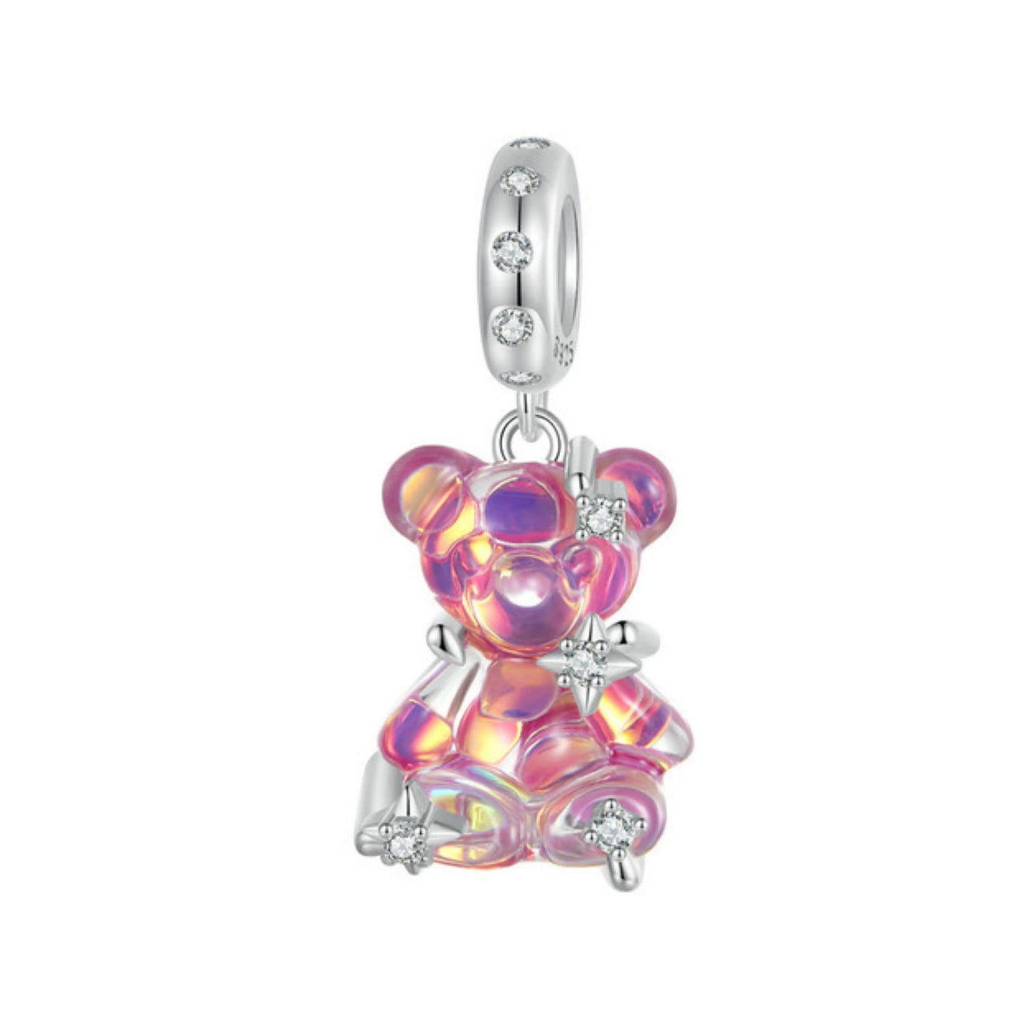 Dreamy Bear Inlaid Stars Charm - MARCOSELLE