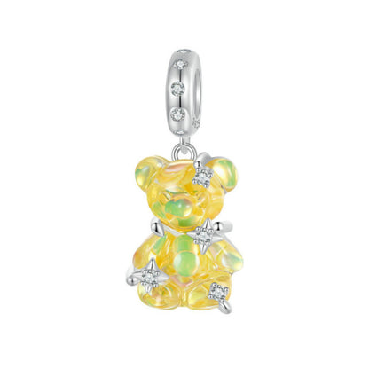 Dreamy Bear Inlaid Stars Charm - MARCOSELLE