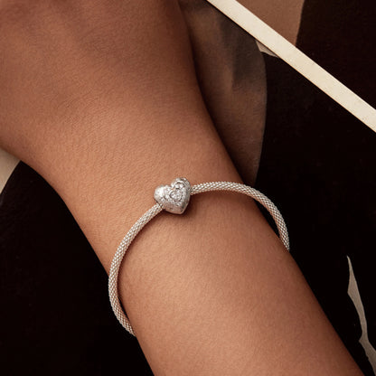 Iris Flower, Star & Heart CZ Charm - MARCOSELLE