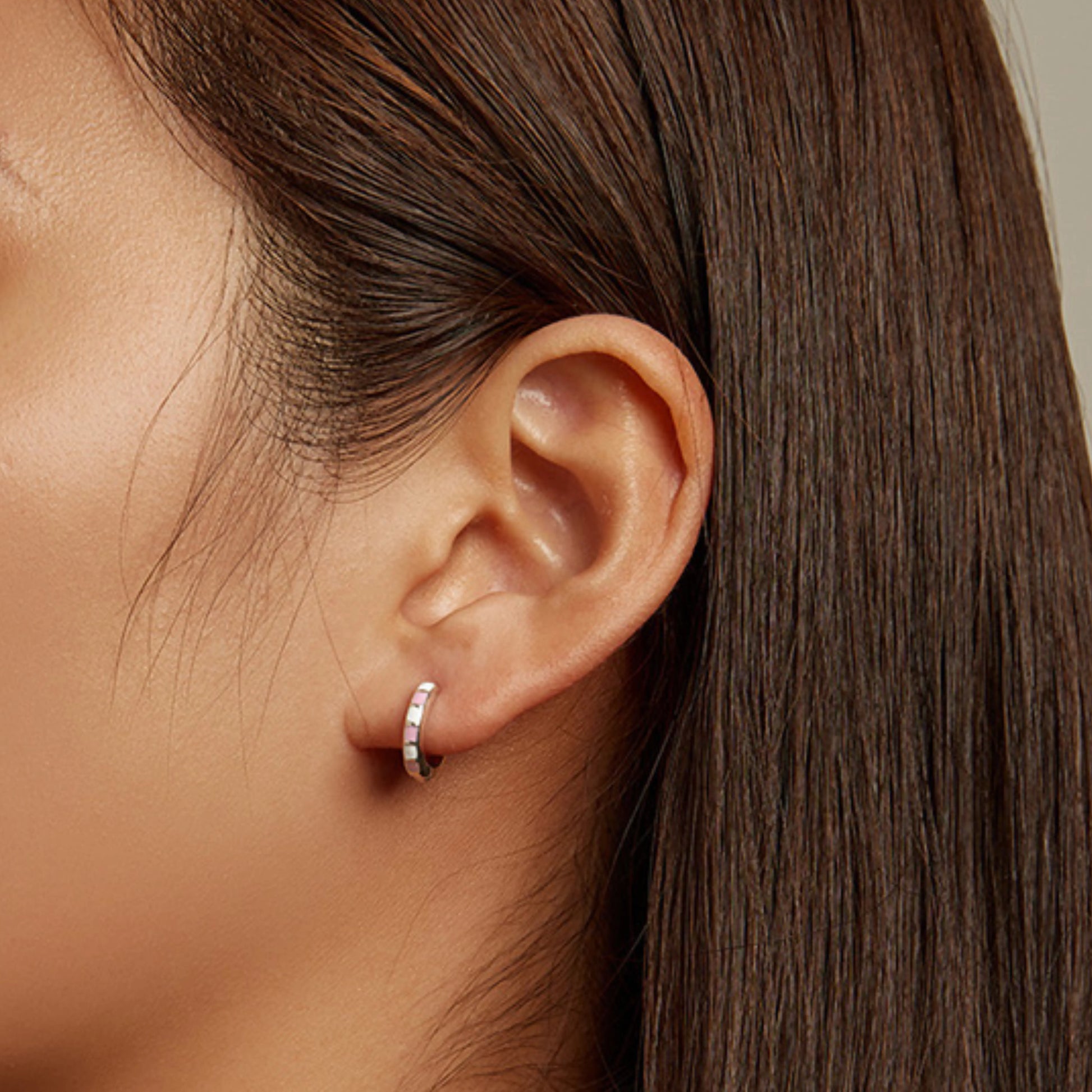 Light Pink Hoop Earrings - MARCOSELLE