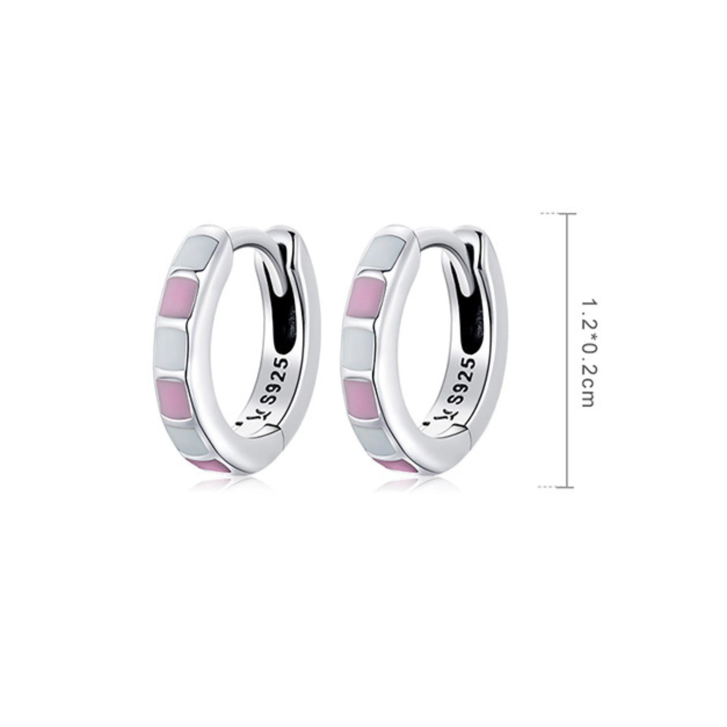 Light Pink Hoop Earrings - MARCOSELLE