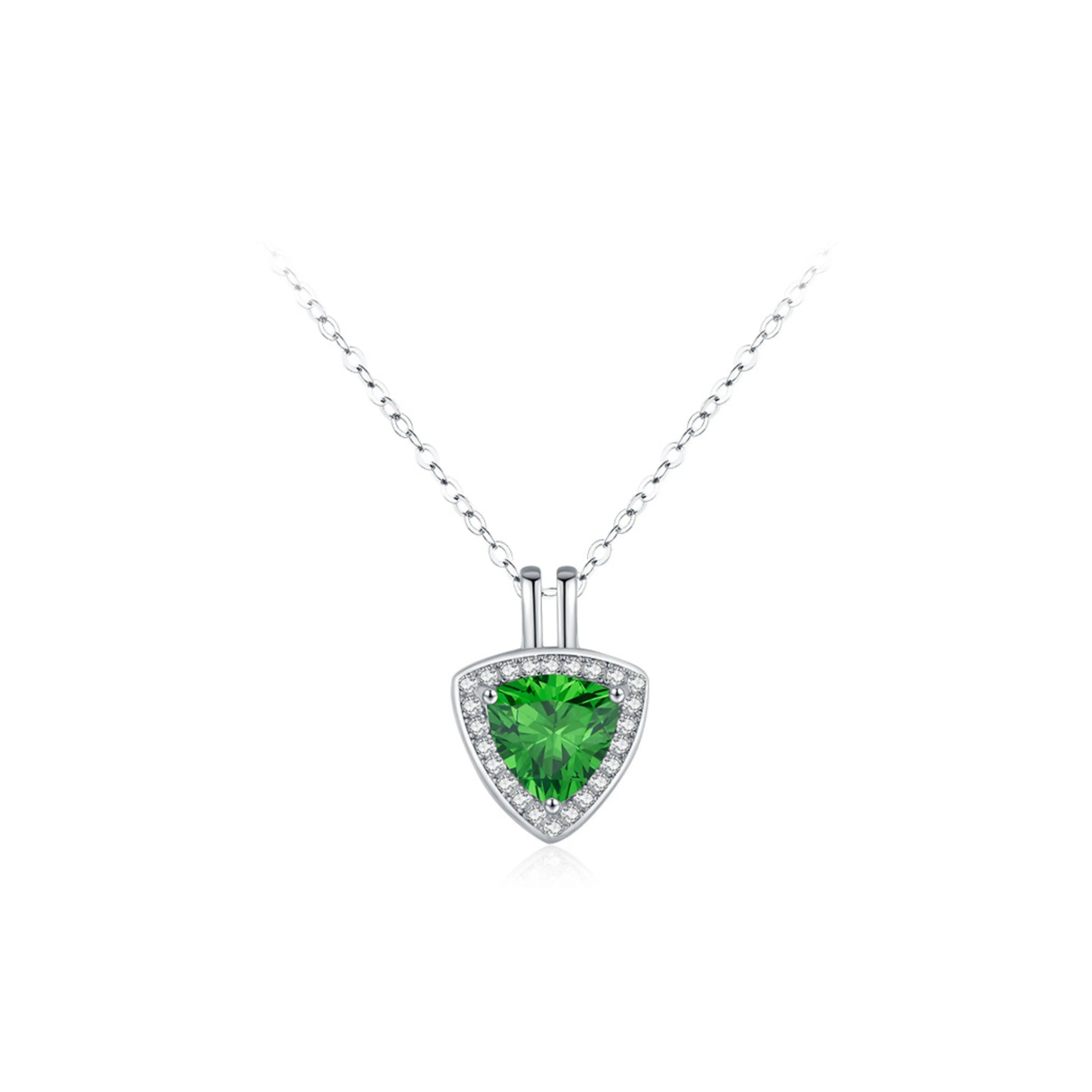 Green Triangle Necklace MARCOSELLE