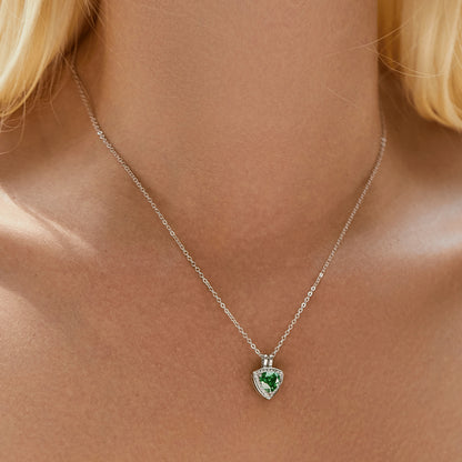 Green Triangle Necklace MARCOSELLE